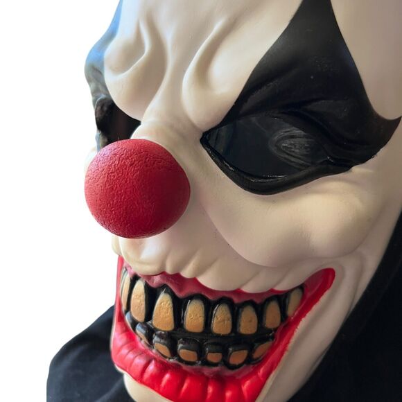 Spirit Halloween Evil Clown Foam Fabric Pullover Mask Scary Horror Haunted House - Picture 3 of 8